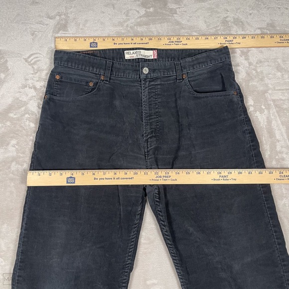 Levi's Men's 559 Relaxed Straight Pants Corduroy Casual 36x30 Black - Picture 4 of 8
